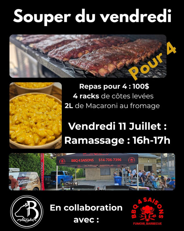 Souper du Vendredi POUR 4